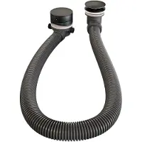 Brauer Badafvoer met Overloop Badvulcombinatie Black Edition Mat Zwart