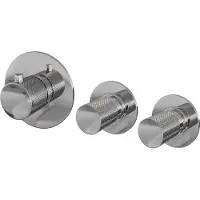 Brauer Chrome Carving inbouwthermostaat en 2 stopkranen chroom
