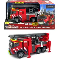 Majorette Grand Series - Volvo FMX Brandweerwagen NL - Metaal - Licht en Geluid - 19 cm - Speelgoedvoertuig