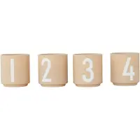 Design Letters espressokop 4-pack Beige