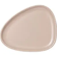 Lind DNA Curve Stoneware bordje 19x22 cm Sand
