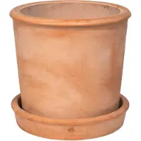 Broste Copenhagen Rolf bloempot terracotta Ø37cm - 14469053