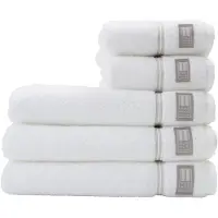 Lexington Hotelhanddoek 70x130 cm Wit-beige