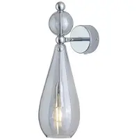 Ebb & Flow Smykke Wandlamp Smokey grey | Silver E14 IP20