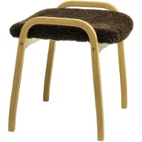 Swedese Lamino Stool Sheepskin/ Espresso - Voetenbanken Beuken Beech - 23010|R1262