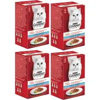 Gourmet 4x Mon Petit - Zalm - Kattenvoer - 6x50g