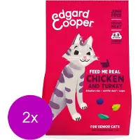 Edgard & Cooper Senior - Kattenvoer - 2 x Kip Kalkoen 2 kg