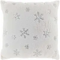 Unique living kussen ice crystal 45x45cm silver
