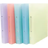 Exacompta ringmap Chromaline ft A4 maxi, 2 ringen van 3 cm, geassorteerde pastelkleuren 5 stuks