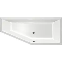 Xenz Society Compact hoekbad 170x75 cm rechts wit