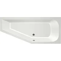 Xenz Lagoon Compact hoekbad 160x75 cm rechts mat wit