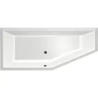 Xenz Society Compact hoekbad 180x80 cm links wit