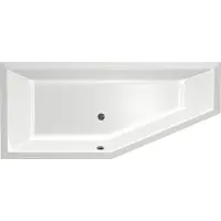 Xenz Society Compact badkuip links 170x75x44cm wit