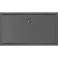 Xenz Mariana Plus rechthoekige douchebak acryl 120x80cm zwart mat