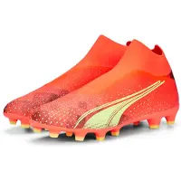 Puma Ultra Match+ LL FG/AG Heren Oranje Voetbalschoenen