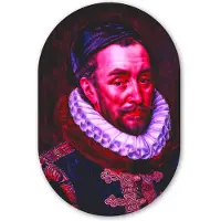 MuchoWow Muurovaal 80x120 cm - Ovale wanddecoratie Willem van Oranje - Adriaen Thomasz - Oude meesters - Ovalen schilderij - Muurdecoratie woonkamer - Kamer decoratie - Schilderijen - Wandcirkel