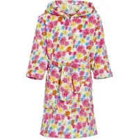 Playshoes Girls Badjas fleece bloemen