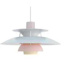 Louis Poulsen PH 5 Hanglamp Pastels Oyster Blue Rose