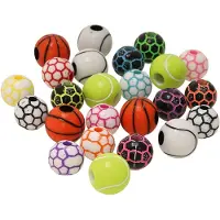Packlinq Sport Kralen. D 10+11 Mm. Gatgrootte 1.5+3 Mm. 270 Gr/ 1 Doos