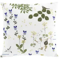 Arvidssons textil Rönnerdahl kussenhoes 47x47 cm Offwhite-groen
