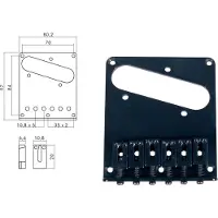 Boston T-66-B Brug-Staartstuk - Zwart