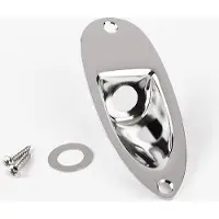Fender Stratocaster Recessed Jack Ferrule Plate - Chroom