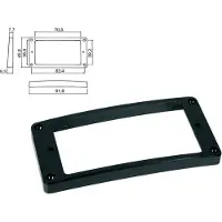 Boston HPR-08-TBK Pickup Ring voor Humbucker - Zwart