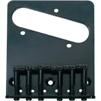 Boston T-62-B Brug-Staartstuk met Grooved Saddles - Zwart