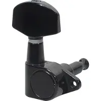 Boston 70-BLR machine heads for guitar, die cast, 3x left+3x right, black