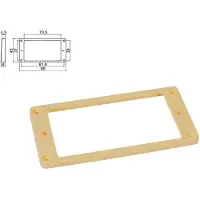 Boston HPF-02-SCR Ivoor Pickup Ring voor Humbucker