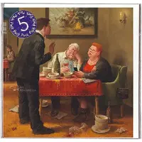 Art Revisited Kerstkaart Marius van Dokkum - is alles naar wens 5 pack