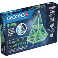 Geomag Classic Glow Recycled - Gloeiende Magnetische Bouwset - 60-delig - Vanaf 3 jaar