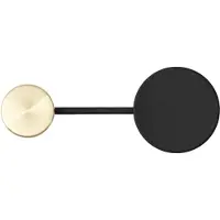 Audo Copenhagen Afteroom kleerhanger klein Zwart-messing