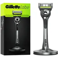 Gillette GilletteLabs With Exfoliating Bar Van Gillette - Magnetische Houder - 1 Scheermes - 1 Scheermesje