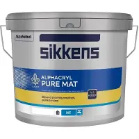 Sikkens Alphacryl Pure Mat SF | Matte Muurverf 5 LTR - Wit