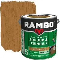 Rambo Buitenbeits Pantserbeits Schuur & Tuinhuis - Lichteiken - Zijdeglans - 2,5l
