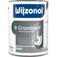 Wijzonol Grondverf Terpentineverdunbaar | Grondverf Binnen 1 LTR - Kleur|1|2