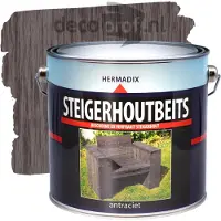 Hermadix steigerhout beits 2,5L antraciet