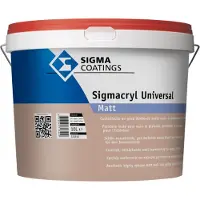Sigma Sigmacryl Universal Matt | Matte Muurverf 10 LTR - Wit