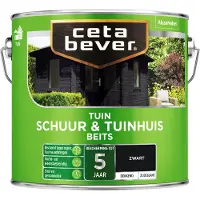 Cetabever Schuur & Tuinhuis Beits Zwart Dekkend 2,5 LTR