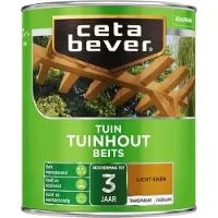 Cetabever tuinhout beits transparant licht eik zijdeglans 750 ml