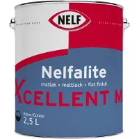 Nelf Nelfalite Xcellent Mat | Matte Lakverf Binnen & Buiten 2,5 LTR - Kleur|1|2