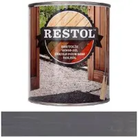 Restol Houtolie Mat Grijs Watergedragen 750 ML