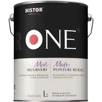 Histor One Muurverf Mat Vochtregulerend & Afwasbaar 5 LTR - Wit