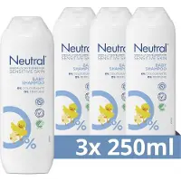 Neutral 0% Baby Shampoo - Parfumvrije - dermatologisch getest met 0% parfum en 0% kleurstof - 3 x 250 ml