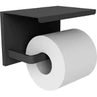 Allibert 823134 Loft-game Wc-papierhouder Zwart