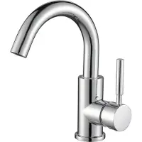 Aloni Wastafelkraan bws | colorato ensy | gebogen uitloop | chroom