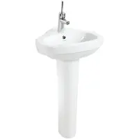 Creavit Vitroya Hoekkeramische wastafel 46x46cm, wit
