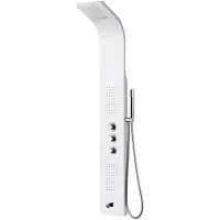 Aloni RVS Douchepaneel met Thermostatische Kraan (5 functie) Chroom