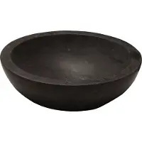 Forzalaqua Roma waskom 40x40x15cm 40cm ROND Hardsteen gezoet Blauw grijs